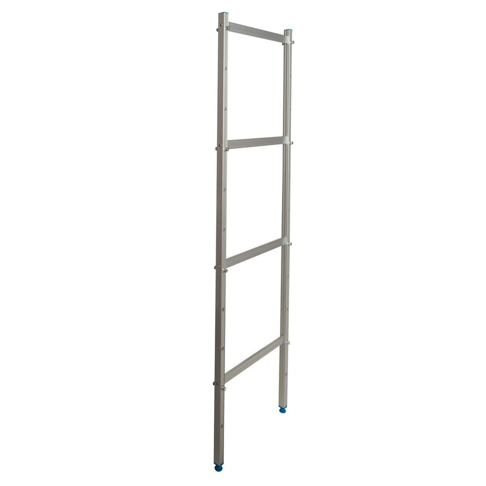 Unitate de colț cu 4 rafturi adânci. 60 cm 2PD-64+8P-96+8UM | ALUSHELF 60329