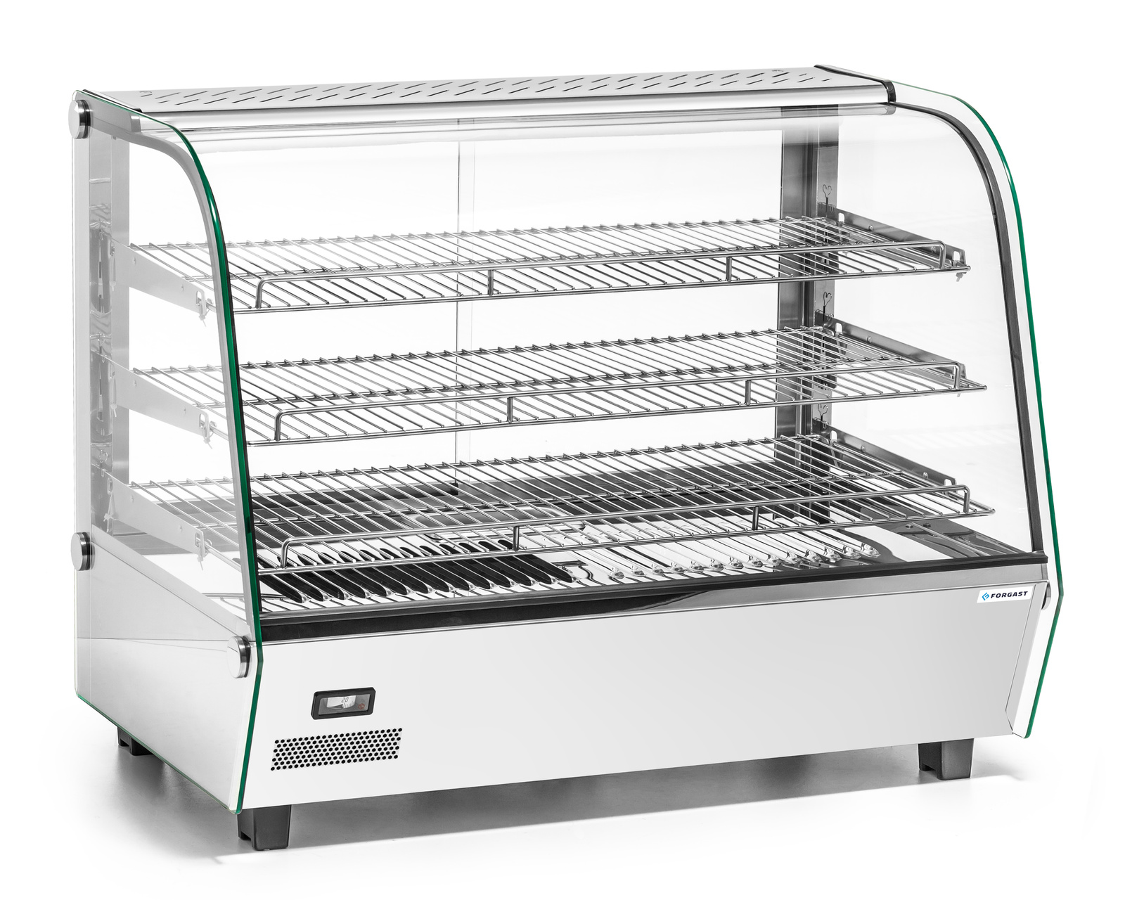 Vitrină de expunere încălzită cu geam, 160 l, 1.5 kW | FORGAST FG09656