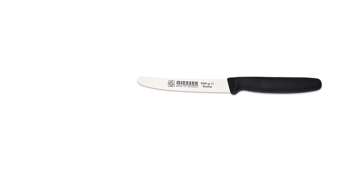 Cuțit universal - 11 cm, negru | GIESSER MESSER 8365 sp 11