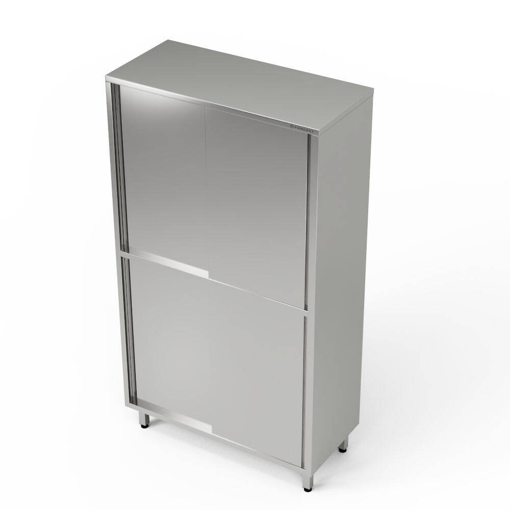 Dulap de depozitare divizat din oțel inoxidabil 80x70x180 cm | FORGAST