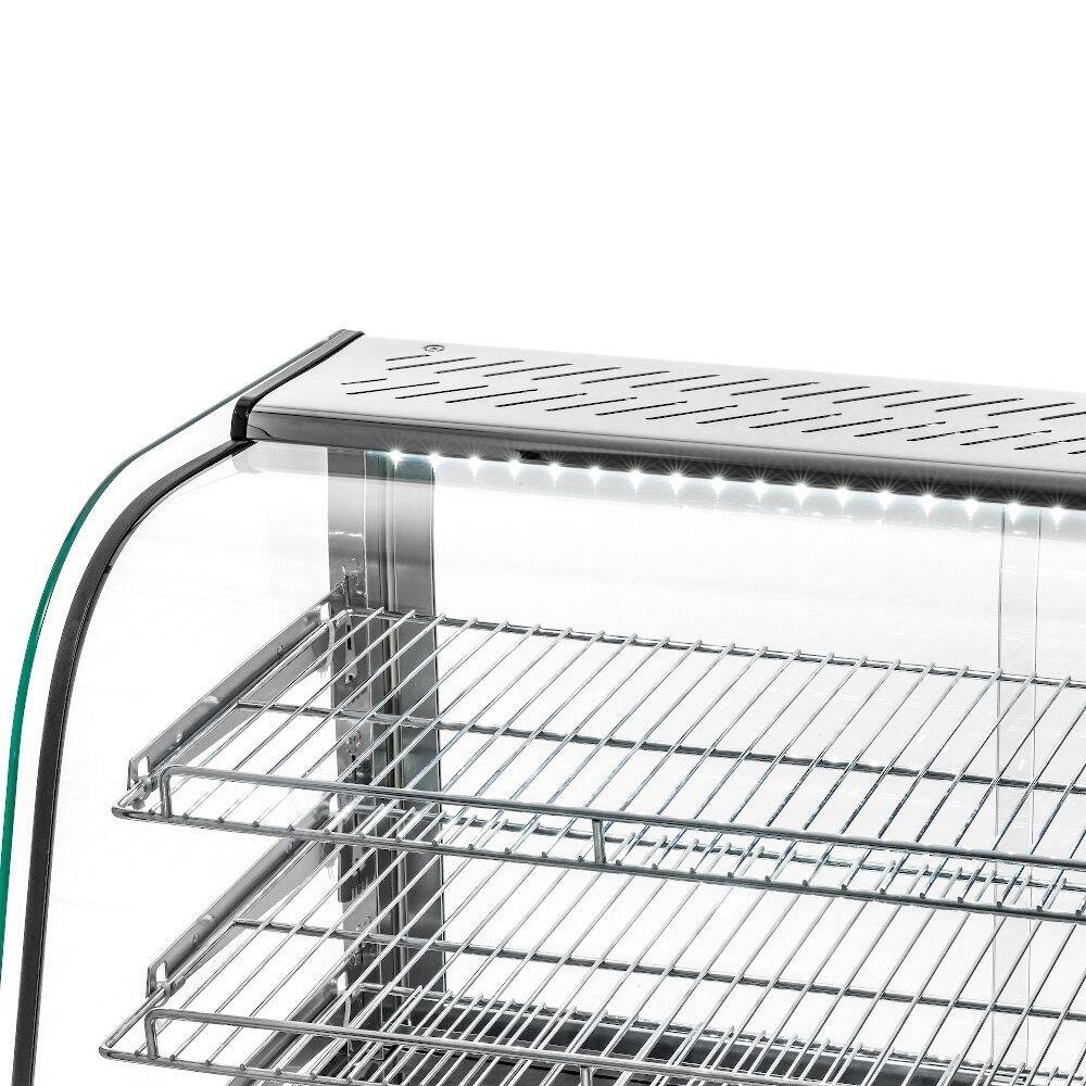 Vitrină de expunere încălzită cu geam, 160 l, 1.5 kW | FORGAST FG09656