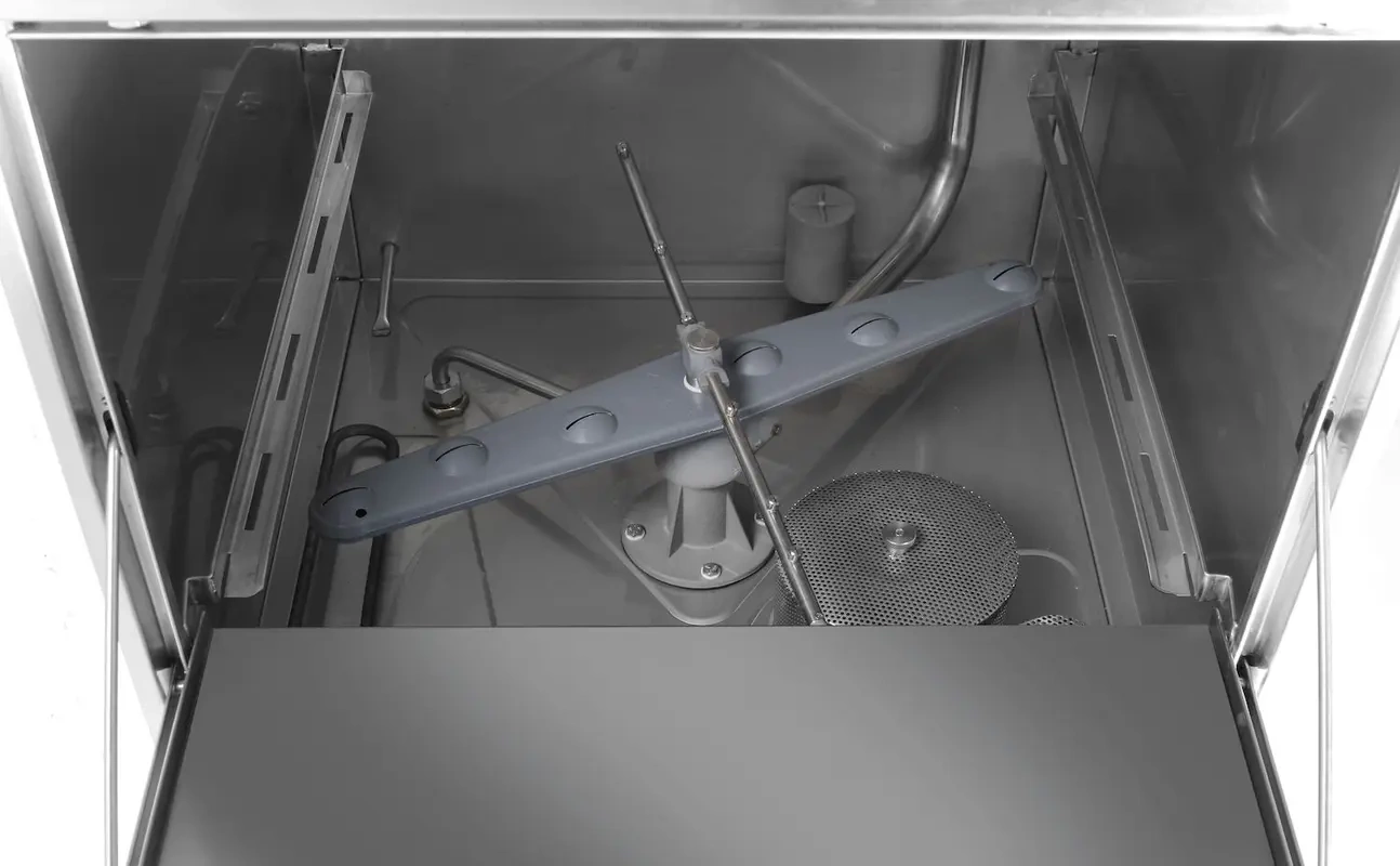 Mașină de spălat vase gastronomică cu dozator de detergent și pompă de evacuare | HENDI 237540