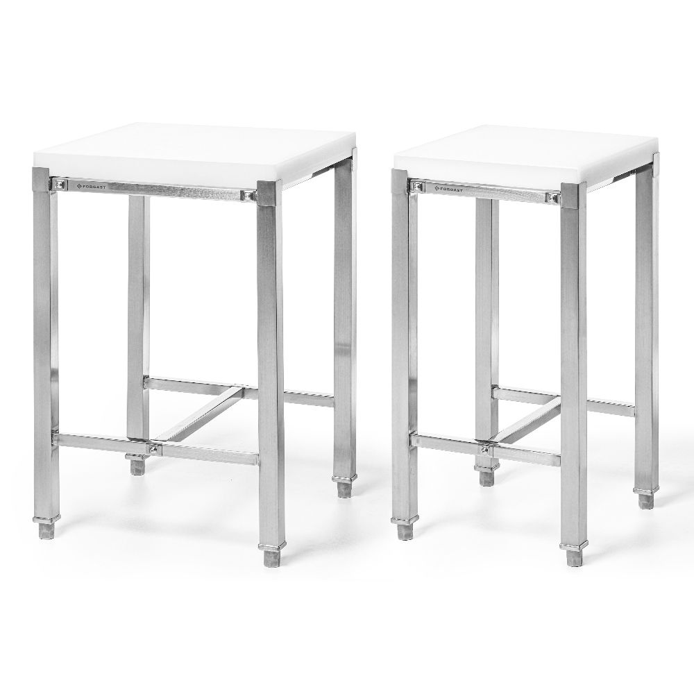 Bloc de măcelărie din polietilenă 50x50 pe suport | FORGAST FG12243