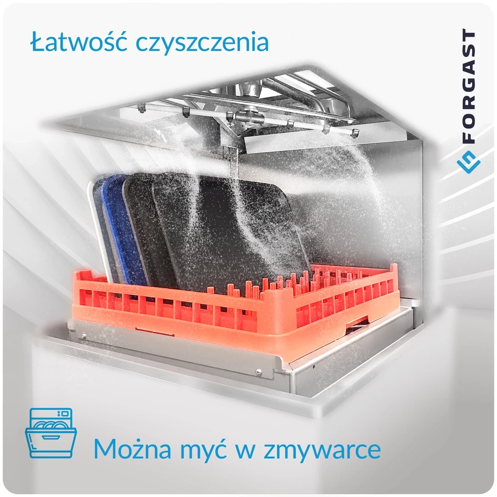 Tavă fast food neagră dim. 45x35 cm | FORGAST FG12533