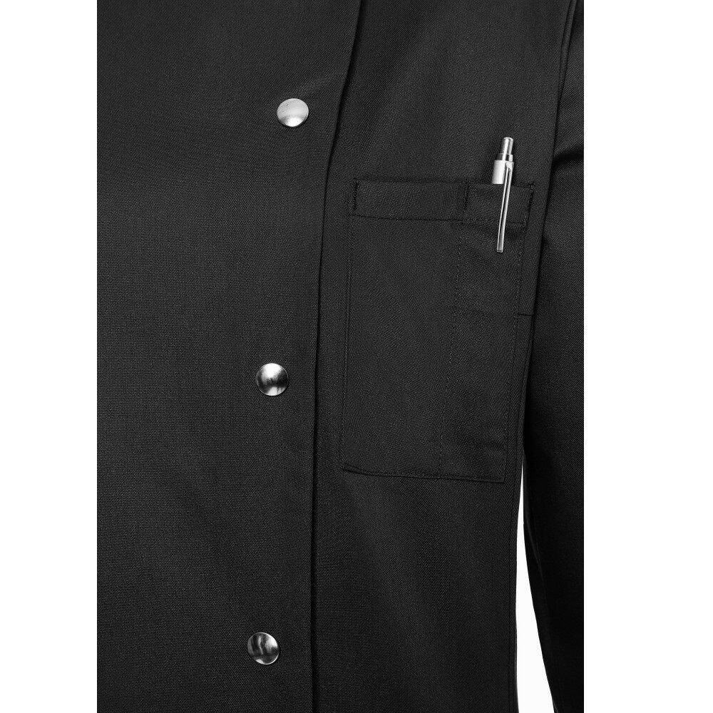 Bluză de bucătar Larissa negru | KARLOWSKY JF 3-1