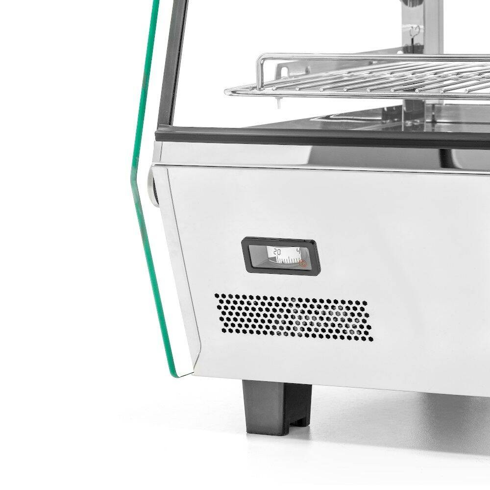 Vitrină de expunere încălzită cu geam, 160 l, 1.5 kW | FORGAST FG09656