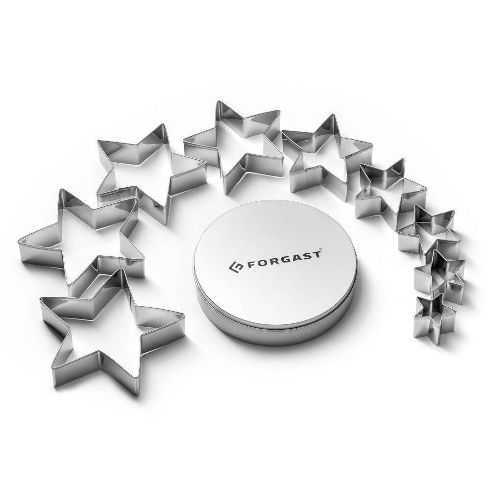 Set de forme pentru tăiere - stea - set 9 bucăți | FORGAST FG11725