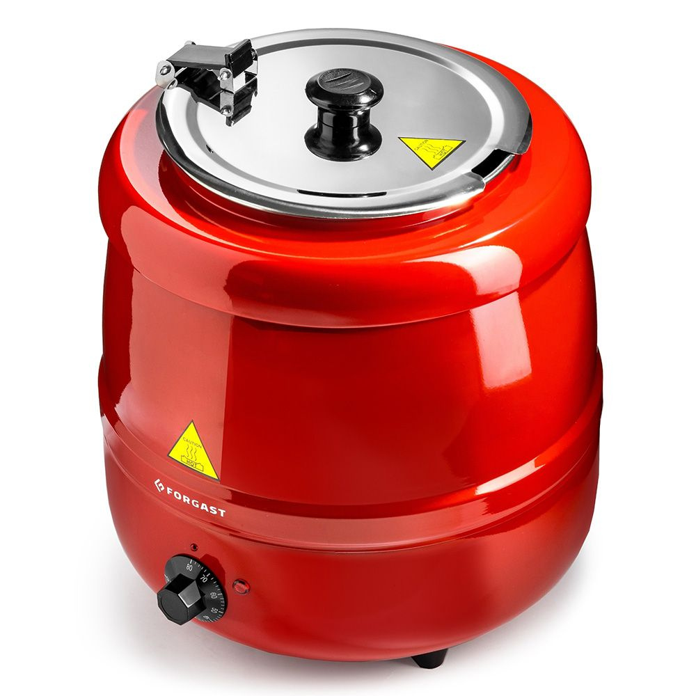 Fierbător electric de supă 10 l, roșu FORGAST FG03013