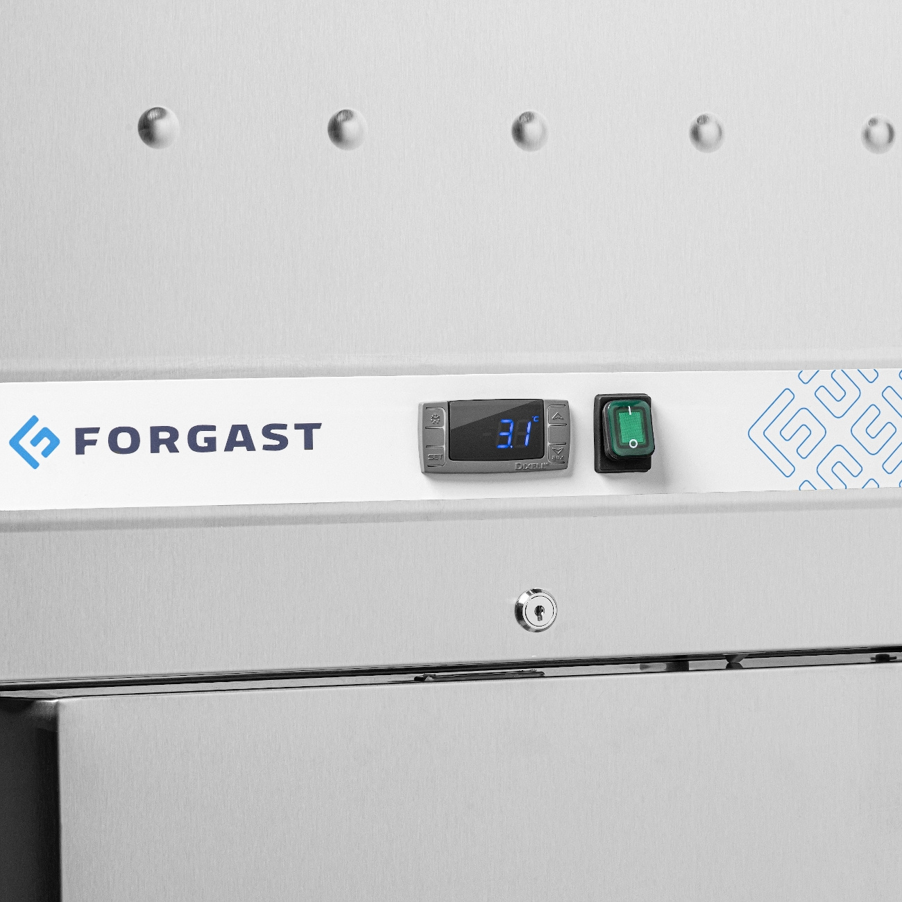 Dulap frigorific cu 1 ușă fără îngheț 600 l, oțel inoxidabil FORGAST FG08172