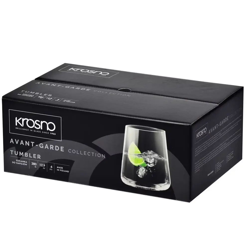 Pahare pentru băuturi joase, Avant-Garde 380 ml - set 6 bucăți | KROSNO GLASS F68B042038002040
