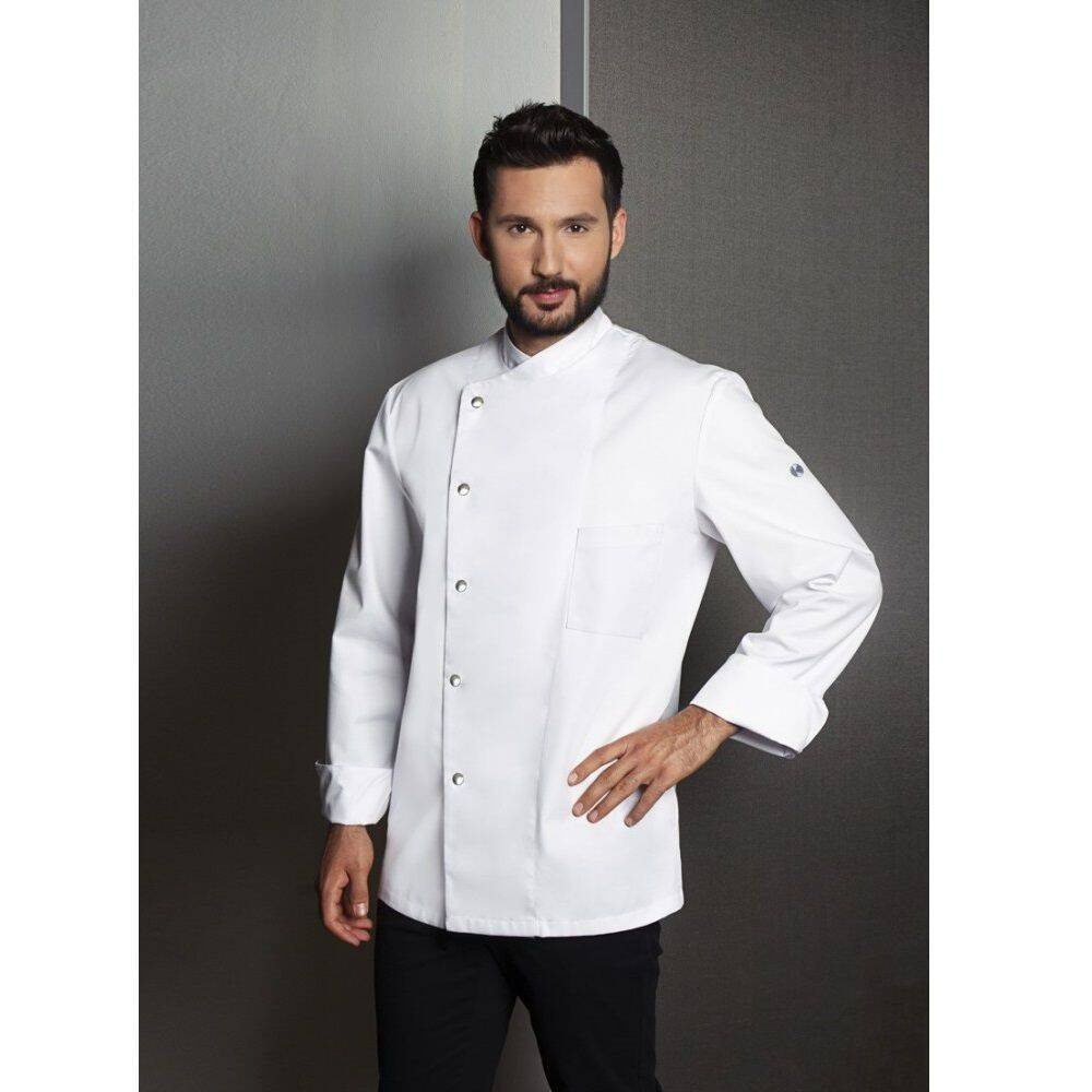 Hanorac de bucătar pentru bărbați Lars alb | KARLOWSKY JM 14-3