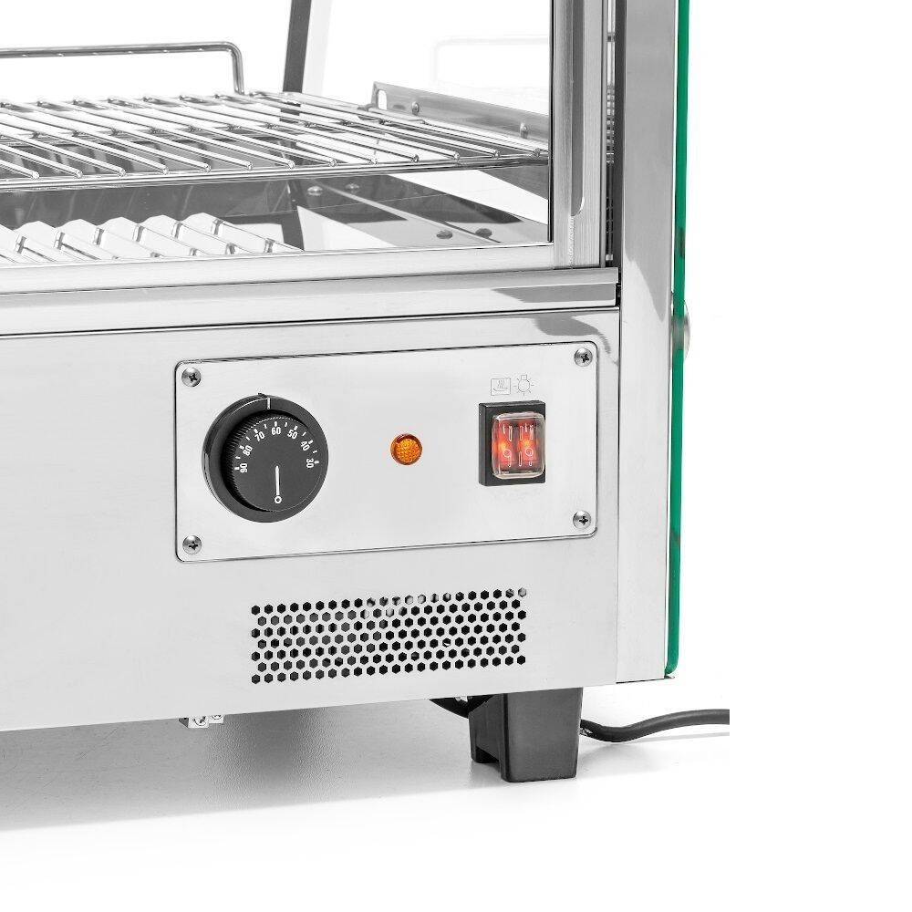 Vitrină de expunere încălzită cu geam, 160 l, 1.5 kW | FORGAST FG09656