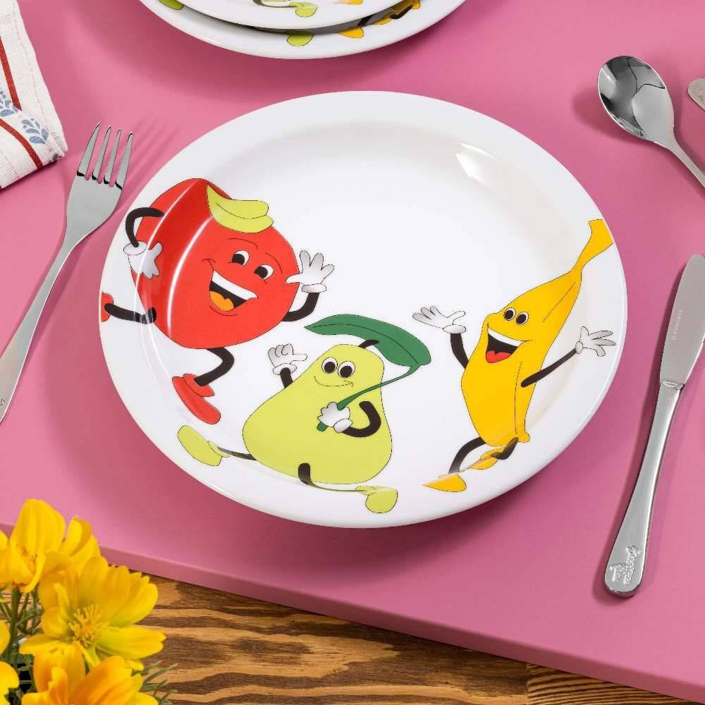 Farfurie întinsă din porțelan Kids Modermo 24 cm | MODERMO MP054