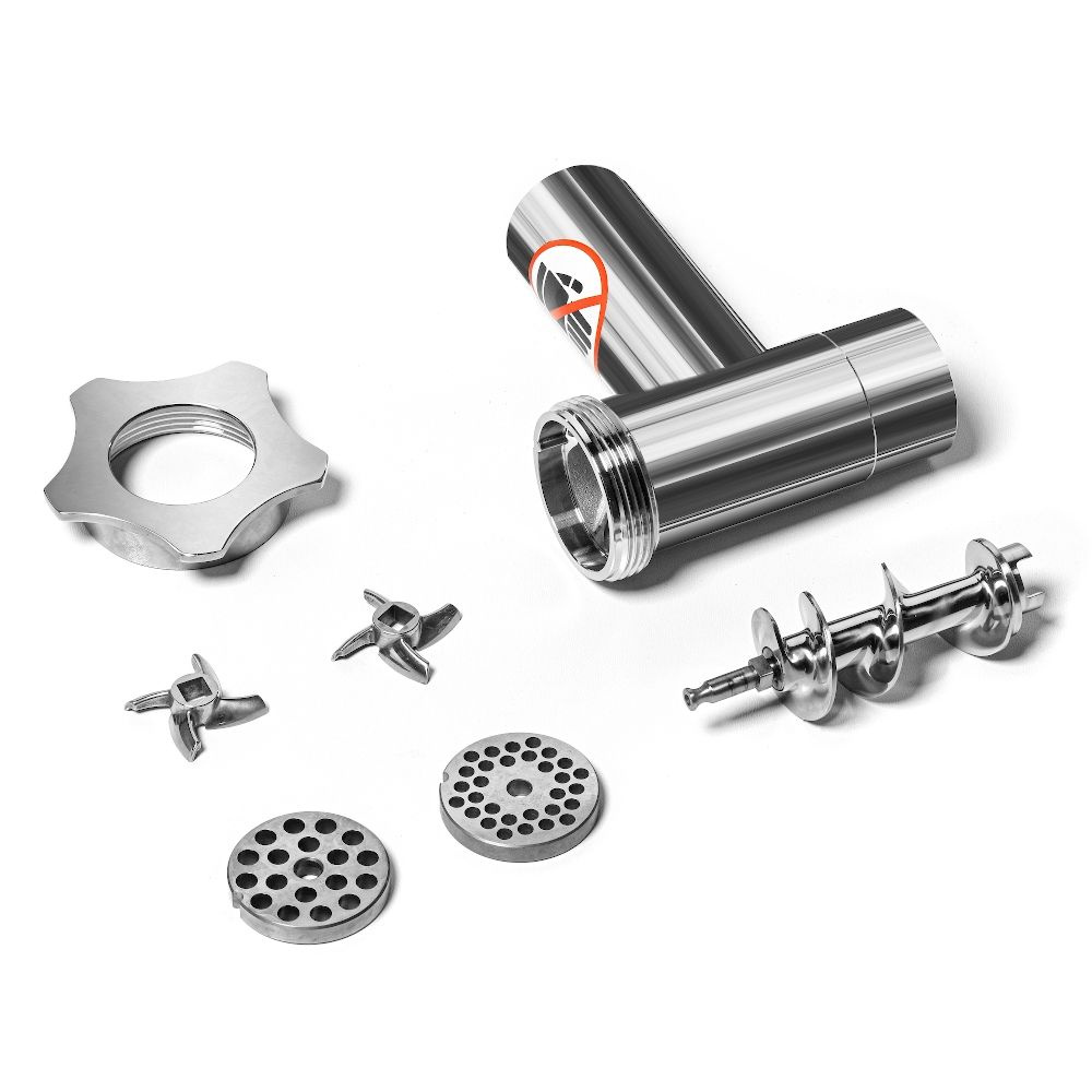 Tocător de carne (tocător de carne), 80 kg/h, oțel inoxidabil, 0.37 kW, 230 V | FORGAST FG10102