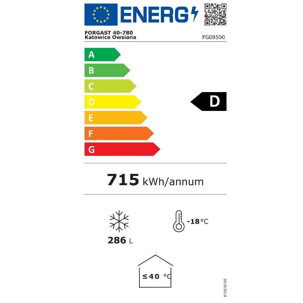 Congelator cu fereastră cu geam plat, capacitate. 394 l | FORGAST FG08500