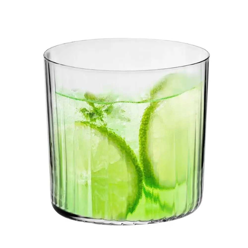 Pahare cu striații verticale Mixology 410 ml - set de 6 bucăți | KROSNO GLASS F68C366035011520