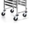 Cărucior pliabil din oțel inoxidabil pentru transportul containerelor GN FORGAST FG01101