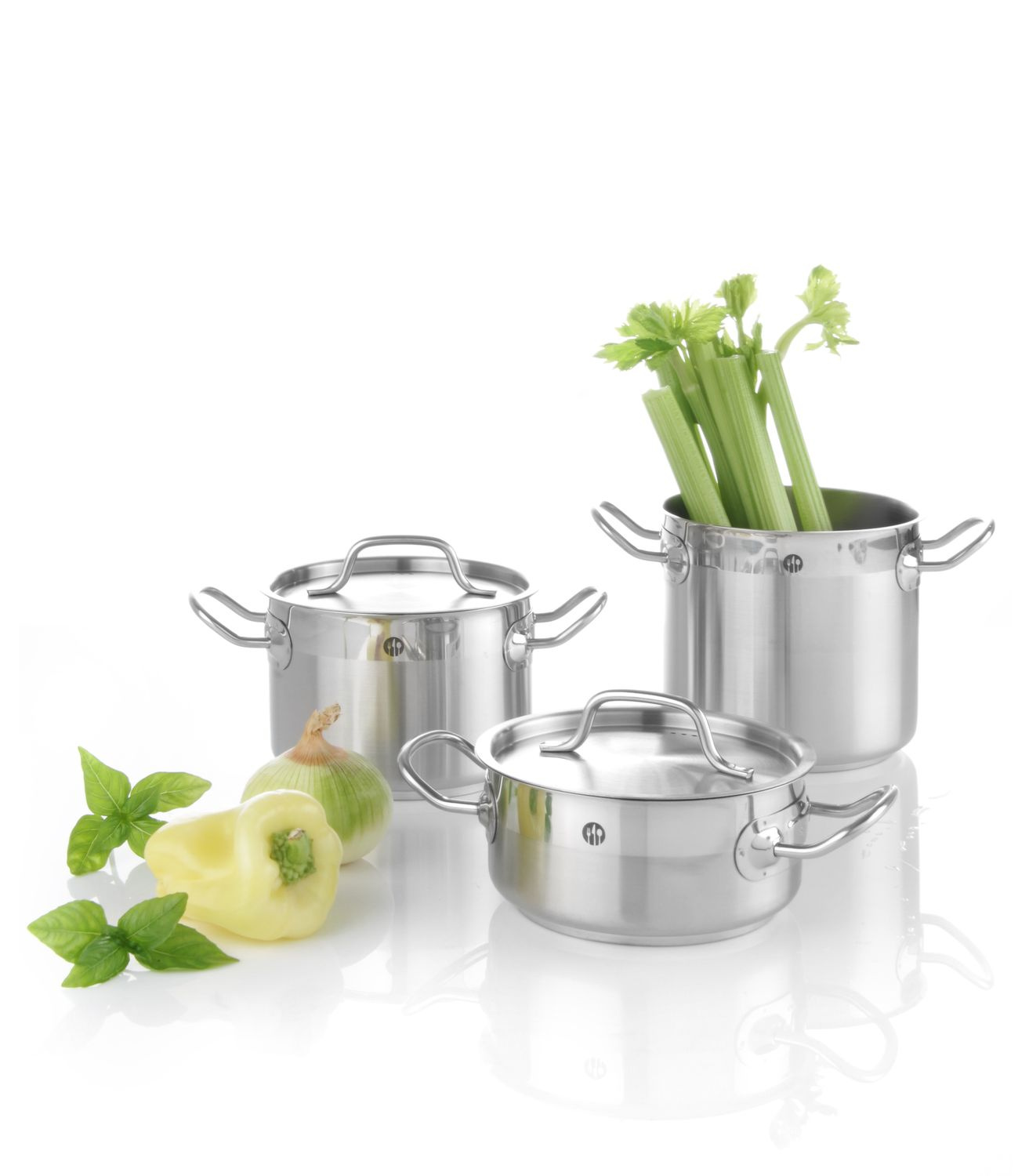 Oală joasă din oțel inoxidabil Kitchen Line, capacitate 11,9 l, diametru 32 cm, înălțime 15 cm | HENDI 837689