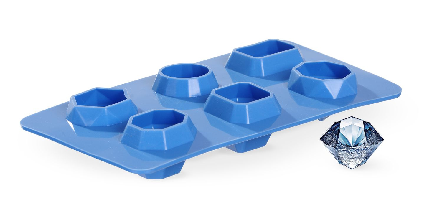 Tava pentru cuburi de gheață în formă de piatră prețioasă | HENDI 679012