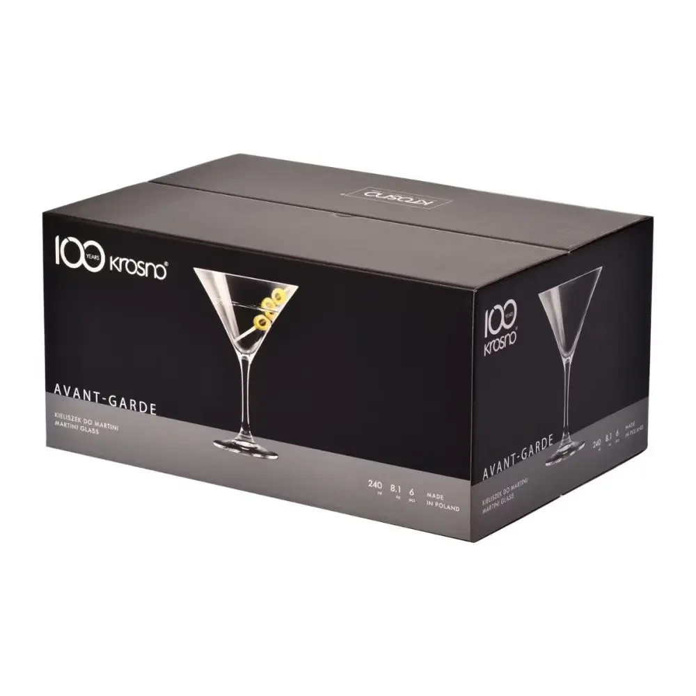 Pahare de martini, Avant-Garde, 240 ml - set 6 bucăți | KROSNO F5782350150B3N90