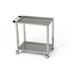 Cărucior cu 2 rafturi din oțel inoxidabil 110x50x85 cm | FORGAST