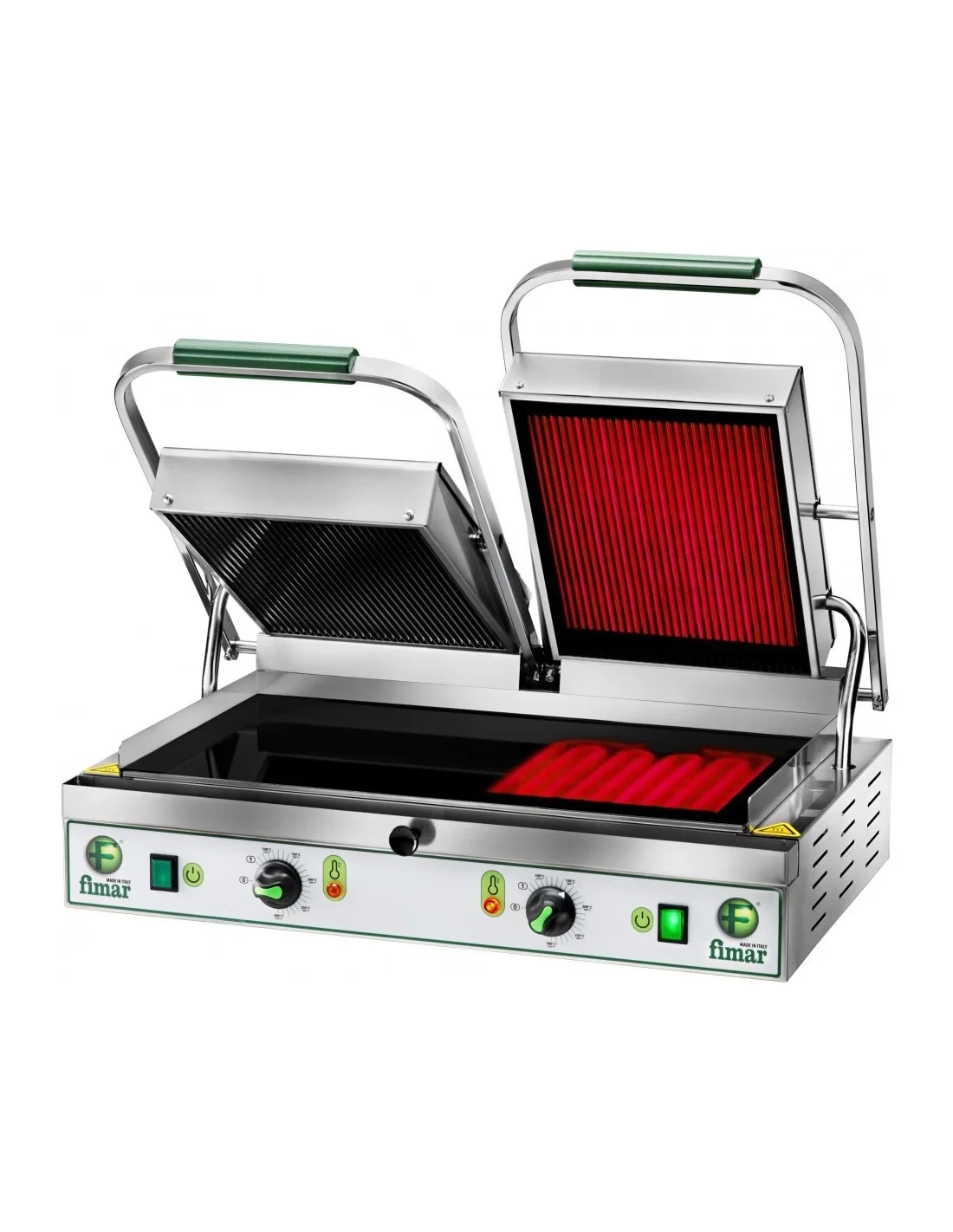 Grătar cu contact dublu cu plăci ceramice netede | FIMAR PV55LL