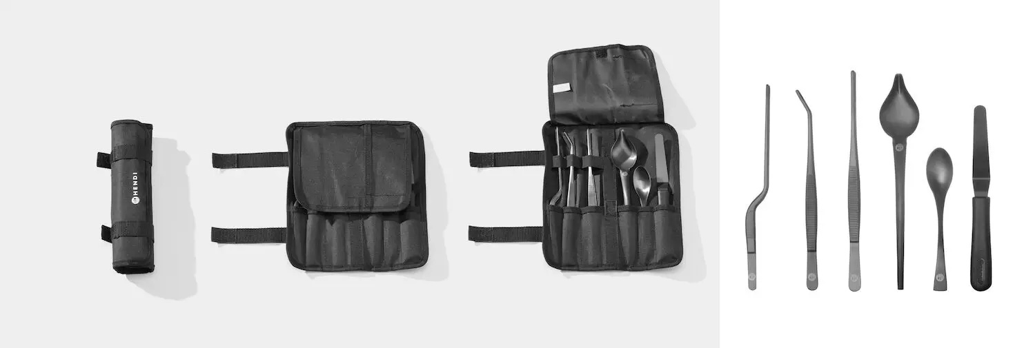 Set pentru decorarea preparatelor, 6 piese, negru | HENDI 400074