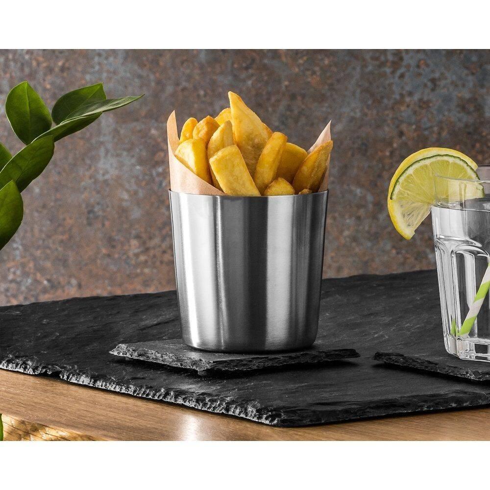 Ceașcă pentru cartofi prăjiți din oțel satinat | FORGAST FG11511