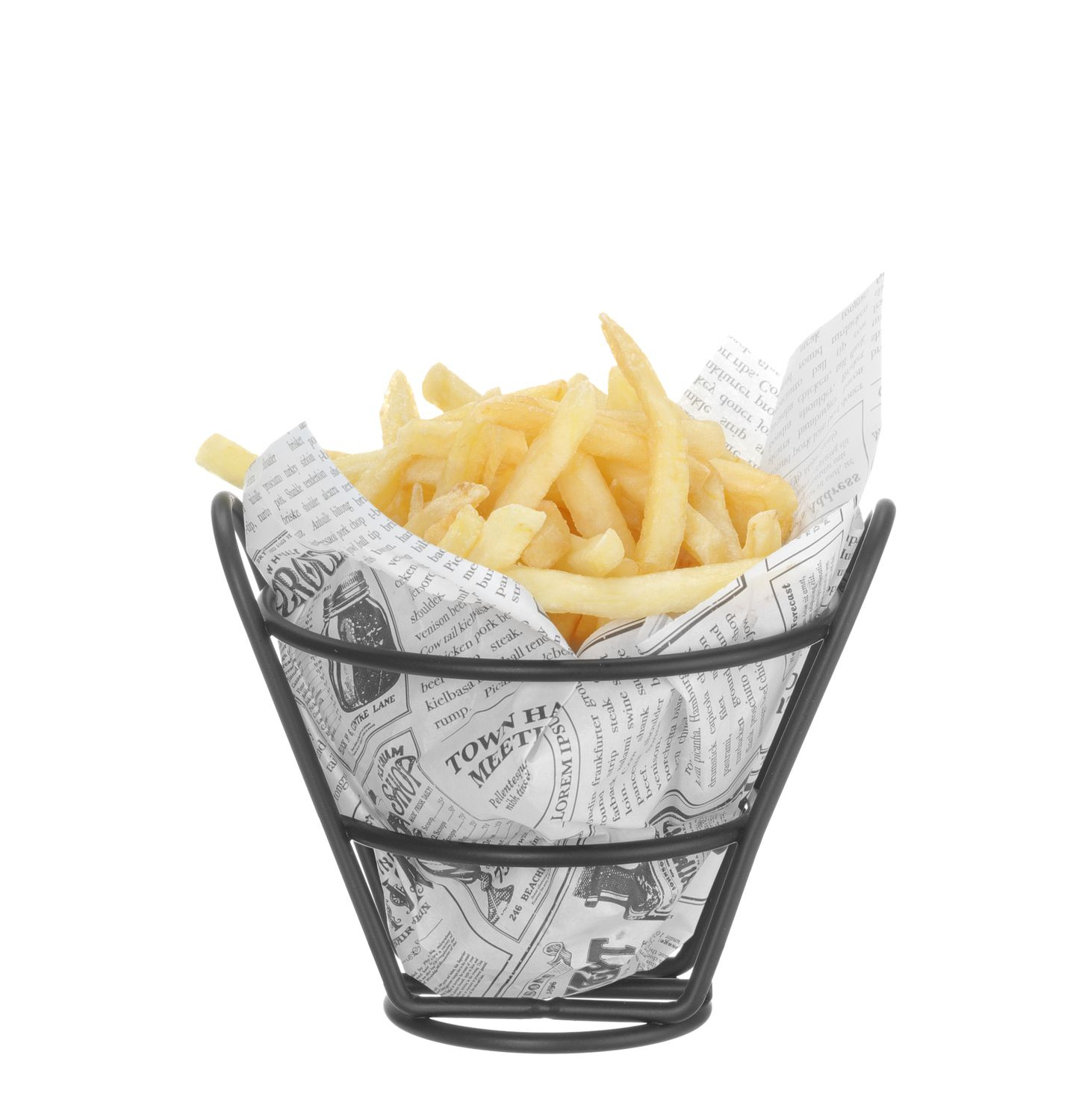 Hârtie pergament tipărită pentru Chips - 500 bucăți | HENDI 678121