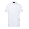 Bluză albă de bucătar cu mânecă scurtă pentru bărbați Green-Generation | KARLOWSKY JM 36-3