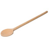 Lingură rotundă din lemn pentru tigăi teflonate, lungime 32 cm | CONTACTO 833/032