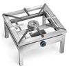 Taburet gastronomic pe gaz cu 1 arzător, 6.5 kW, 60x60x38 cm | FORGAST FG09413
