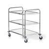 Căruț de ospătar pliabil din inox cu 3 rafturi | FORGAST FG01003