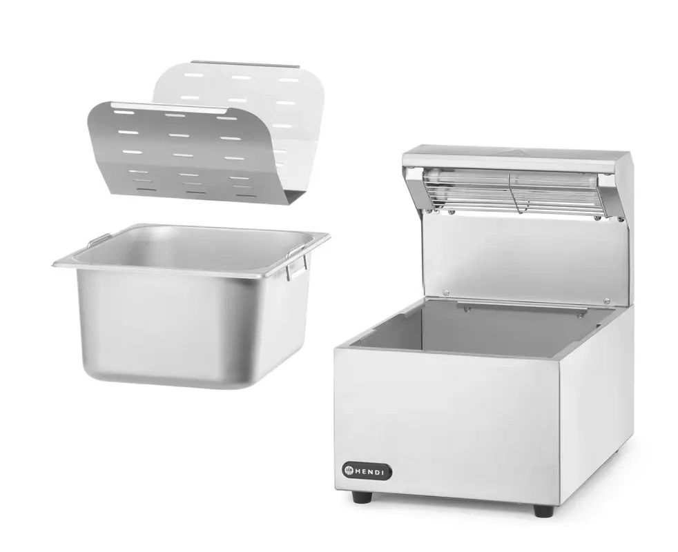 Încălzitor pentru cartofi prăjiți, GN 1/2, 220-240V/400W, 35.7x26.7x37.6 cm | HENDI 209066