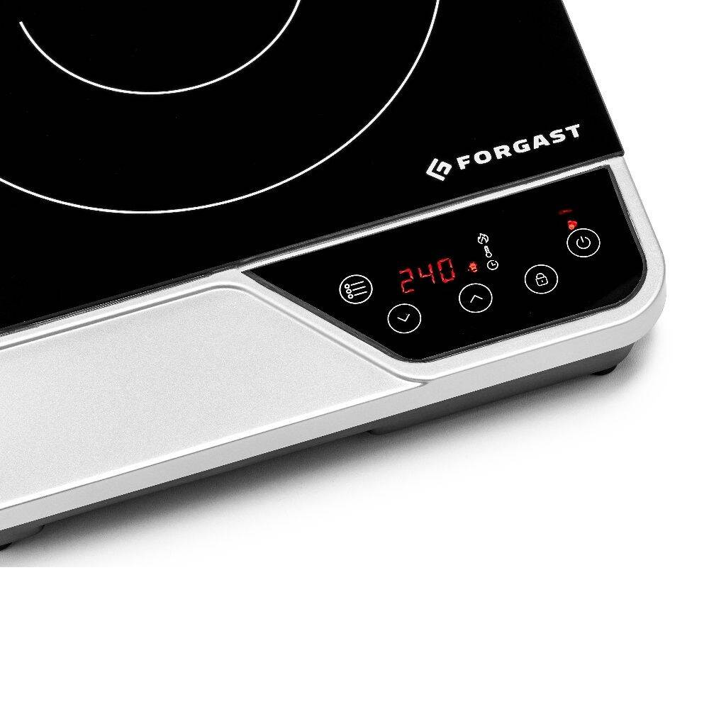 Set aragaz cu inducție de 2 kW cu tigaie de oțel și cratiță FORGAST FG09021K