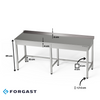Masă de lucru inox 190x60x85 cm | FORGAST