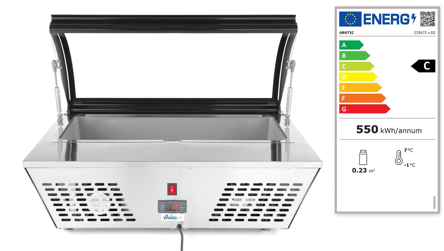 Vitrină de răcire de 67 de litri HENDI 233672