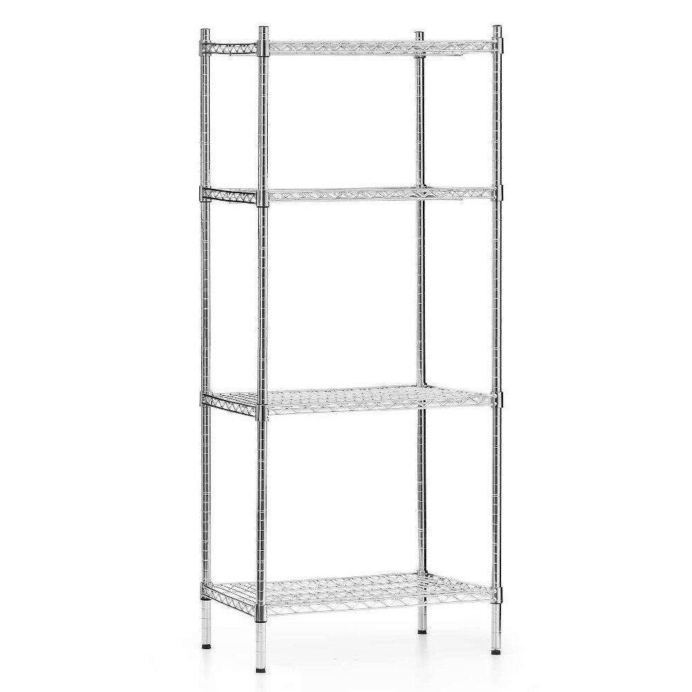 Raft de depozitare din oțel cromat 61x45,5x180 cm pliabil | FORGAST FG15131