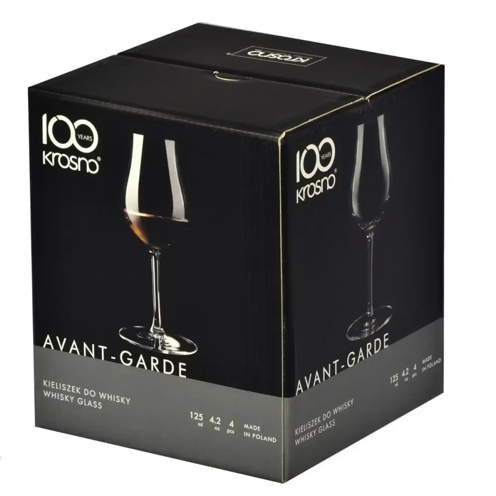 Pahare de degustare whisky Avant-Garde 125 ml - set de 4 bucăți | KROSNO GLASS F57C684011001010