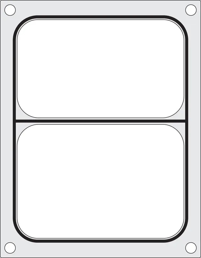 Matriță de sigilare pentru sigilator dublu, 25x19,5 cm | HENDI 805596