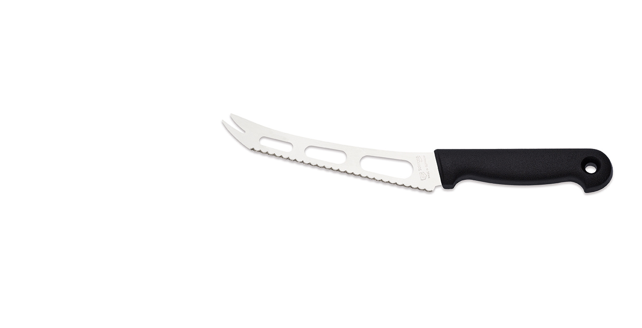Cuțit pentru brânzeturi moi - 15 cm, negru | GIESSER MESSER 9655 sp 15