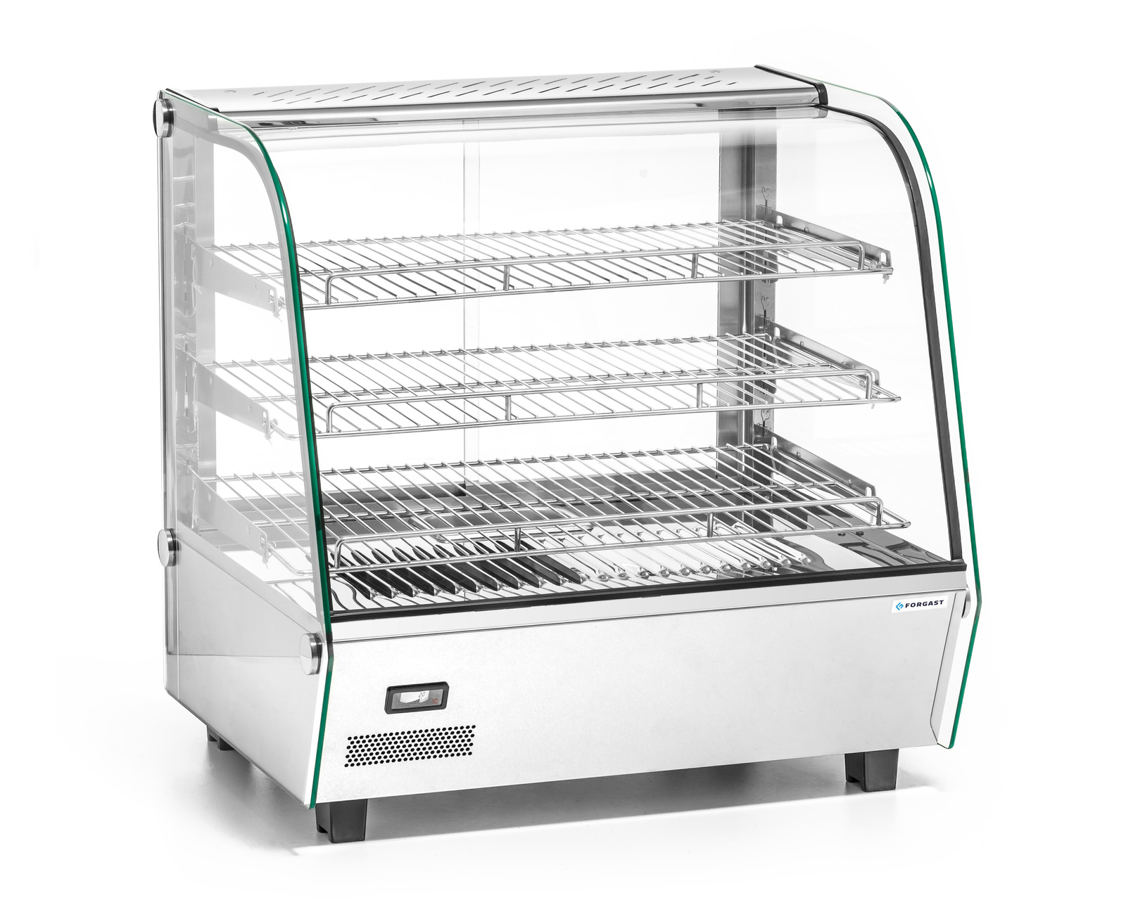 Vitrină de expunere încălzită vitrată 120 l, 1.1 kW | FORGAST FG09642