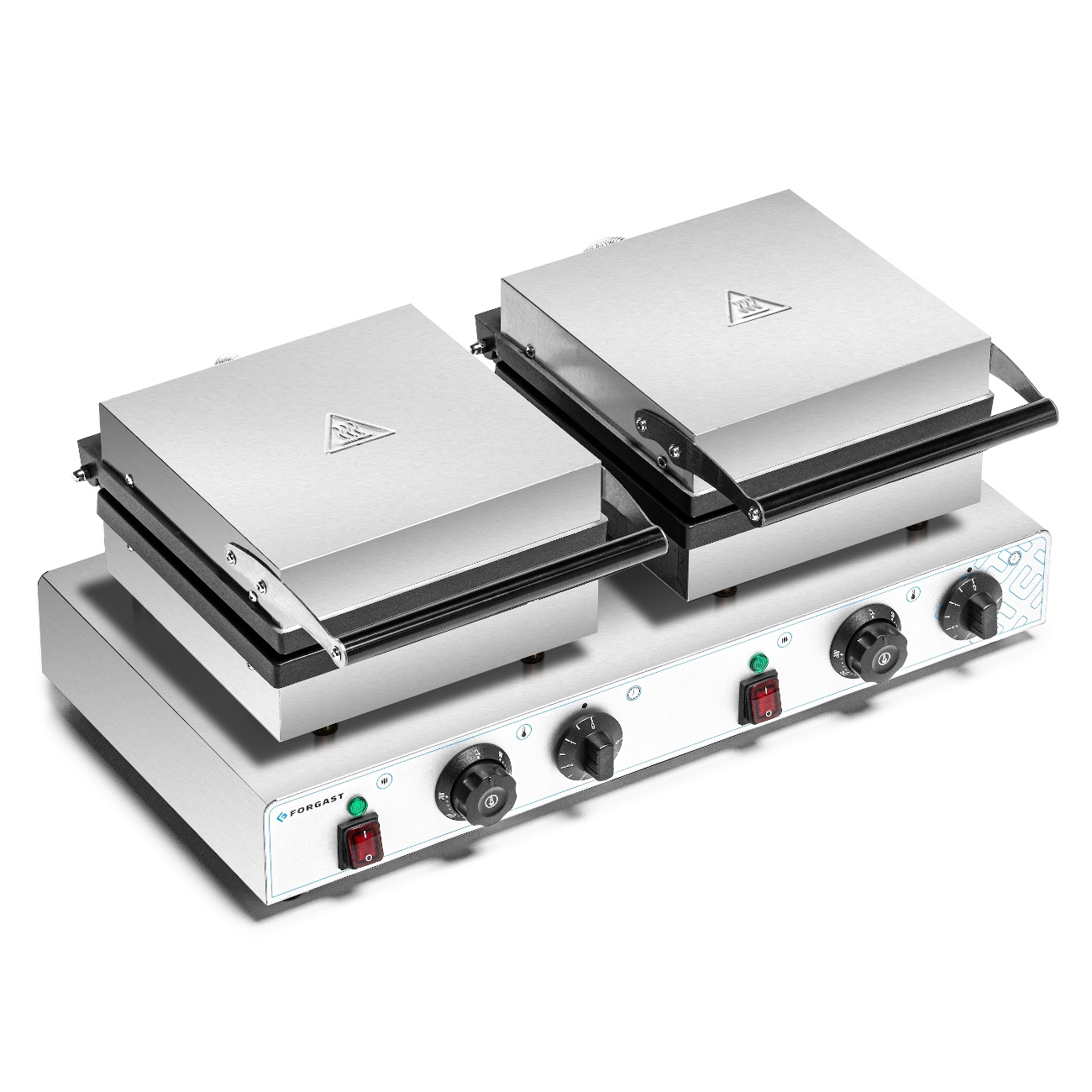 Aparat electric pentru vafe 4x3 dublu, 8 vafe, 3.5 kW, 230 V | FORGAST FG09726