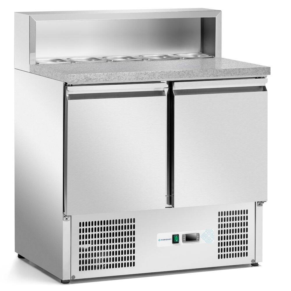 Cărucior frigorific cu 2 uși pentru pizza 257 l, cu extensie | FORGAST FG07202