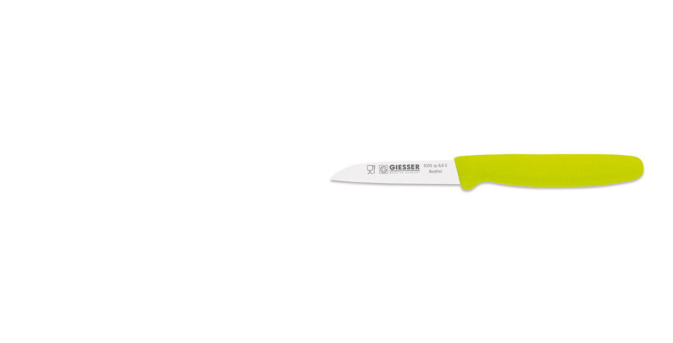 Cuțit pentru legume - 8 cm, lime | GIESSER MESSER 8305 sp 8,0 li