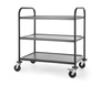 Carucior de chelner negru cu 3 rafturi | Hendi 811320