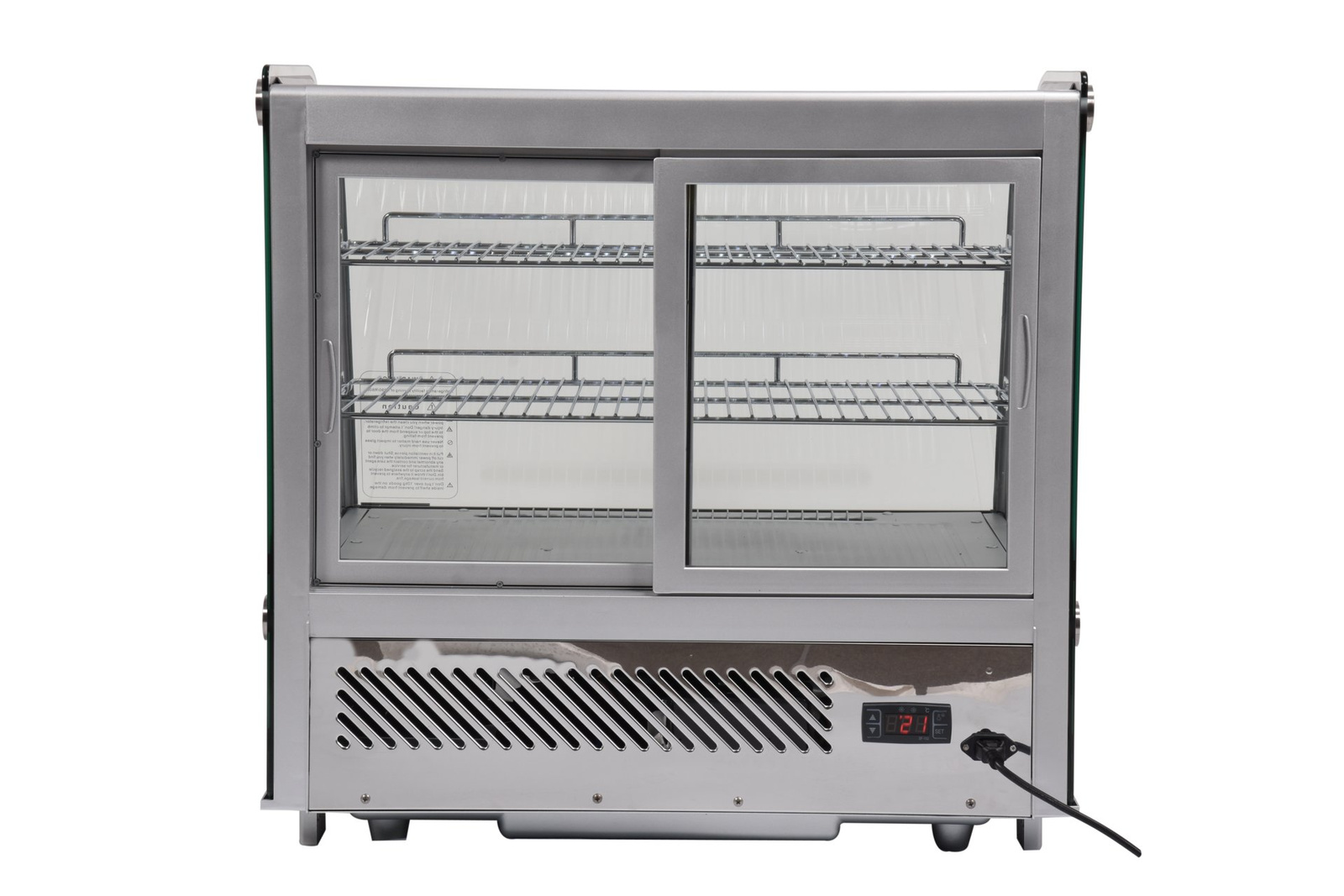 Vitrină frigorifică 120 l argintiu | YATO YG-05025