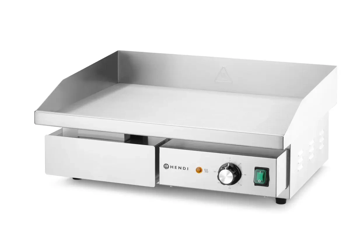 Plită electrică de grill Kitchen Line, netedă, 3 kW, 230 V | HENDI 154977