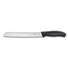 Cuțit pentru pâine Swiss Classic negru lungime lamă 21 cm | VICTORINOX 6.8633.21B