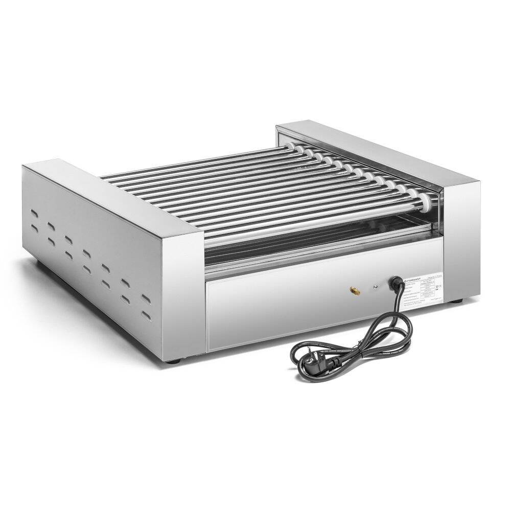 Grătar cu role pentru crenvurști, 14 role, 2.8 kW, 230 V | FORGAST FG09614